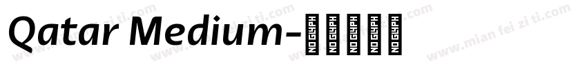 Qatar Medium字体转换